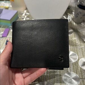 359. Jack Abrahams Genuine Black Leather Wallet